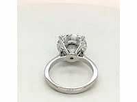 14 karaat witgouden ring met 8,05 crt. diamant - afbeelding 10 van  10