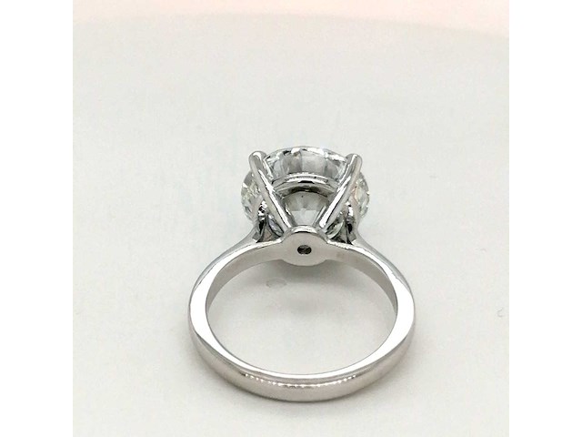 14 karaat witgouden ring met 8,05 crt. diamant - afbeelding 10 van  10