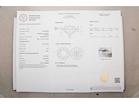 14 karaat witgouden ring met diamant 4,21 crt. - afbeelding 3 van  8