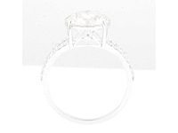 14 karaat witgouden ring met diamant 4,21 crt. - afbeelding 5 van  8