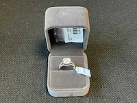 14 karaat witgouden ring met diamanten 4,21 crt. - afbeelding 1 van  7