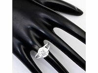 14 karaat witgouden ring met diamanten 4,21 crt. - afbeelding 4 van  7