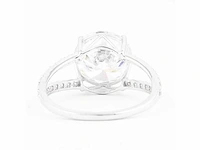 14 karaat witgouden ring met diamanten 4,21 crt. - afbeelding 6 van  7