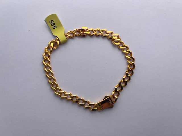 14 karaats geelgouden armband - afbeelding 1 van  2