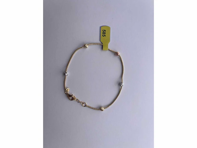 14 karaats geelgouden armband - afbeelding 1 van  2
