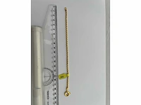 14 karaats geelgouden armband - afbeelding 2 van  2