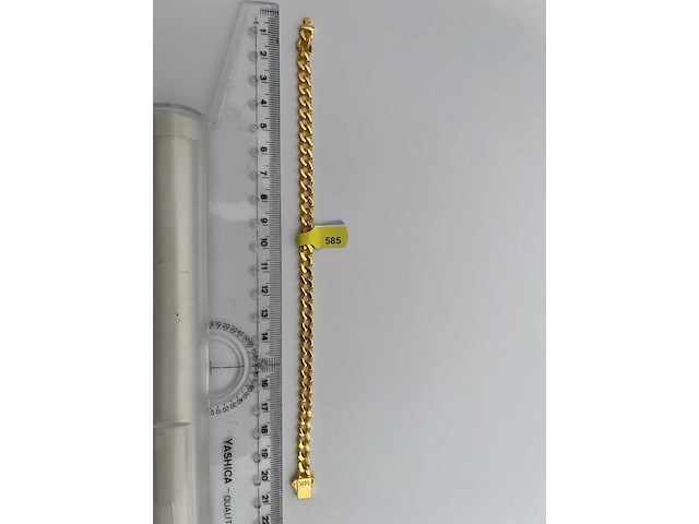 14 karaats geelgouden armband - afbeelding 2 van  2
