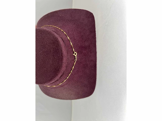 14 karaats geelgouden collier met hanger - afbeelding 3 van  3
