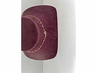 14 karaats geelgouden collier met hanger - afbeelding 3 van  3