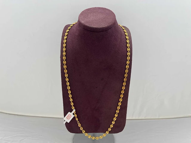 14 karaats geelgouden collier - afbeelding 1 van  2