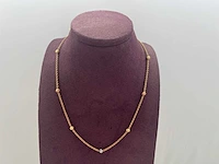 14 karaats geelgouden collier - afbeelding 1 van  2