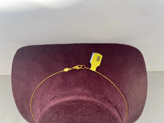 14 karaats geelgouden collier - afbeelding 3 van  3