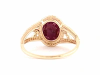 14 karaats geelgouden ring met 2,77 crt. diamant - afbeelding 2 van  5