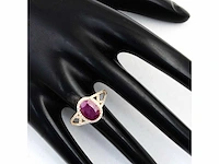 14 karaats geelgouden ring met 2,77 crt. diamant - afbeelding 3 van  5