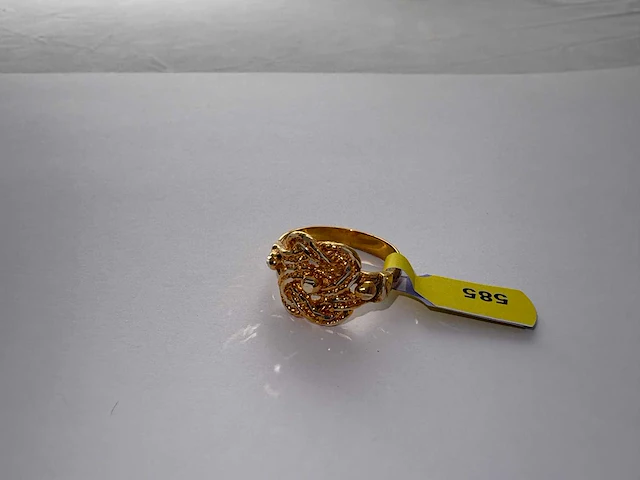 14 karaats geelgouden ring - afbeelding 1 van  3