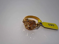 14 karaats geelgouden ring - afbeelding 2 van  3