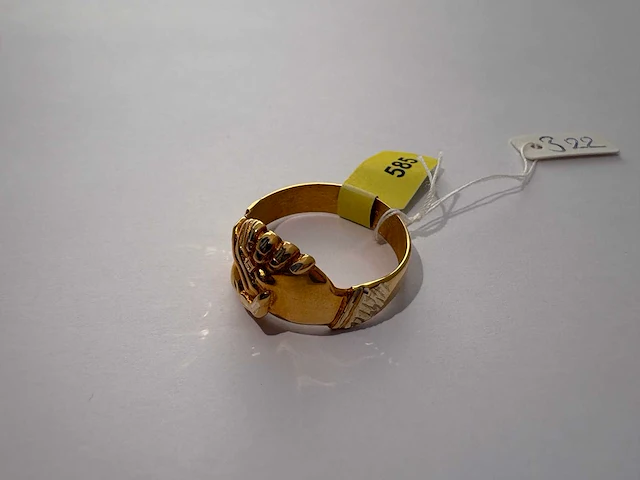 14 karaats geelgouden ring - afbeelding 1 van  2
