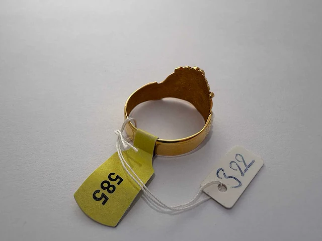 14 karaats geelgouden ring - afbeelding 2 van  2