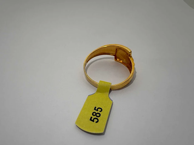 14 karaats geelgouden ring - afbeelding 2 van  2