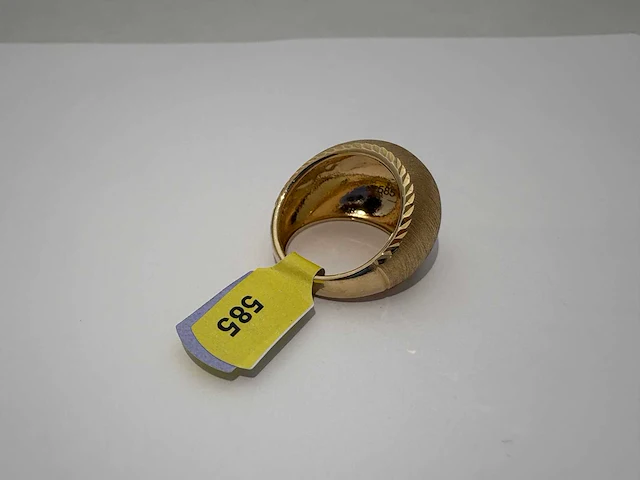 14 karaats geelgouden ring - afbeelding 2 van  2