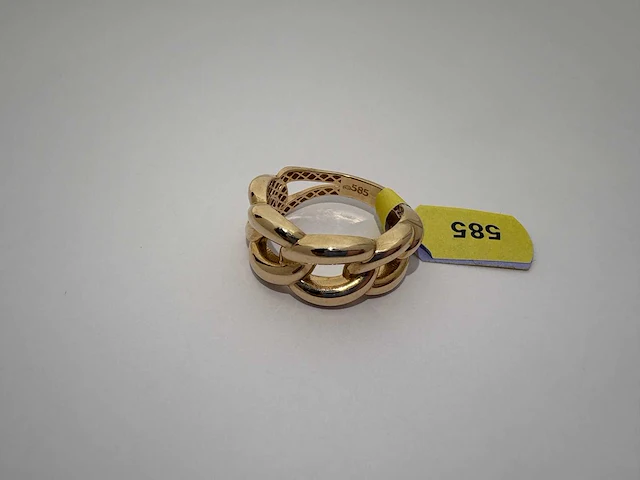 14 karaats geelgouden ring - afbeelding 1 van  2