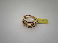 14 karaats geelgouden ring - afbeelding 1 van  2