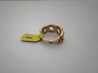 14 karaats geelgouden ring - afbeelding 2 van  2