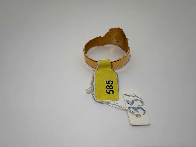 14 karaats geelgouden ring - afbeelding 1 van  1