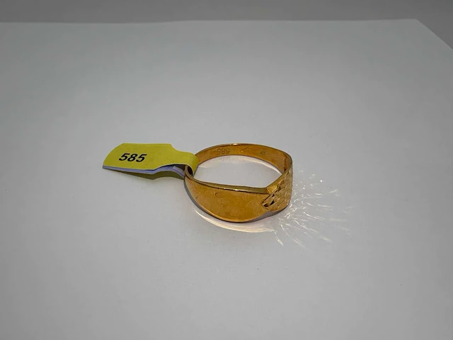 14 karaats geelgouden ring - afbeelding 2 van  3