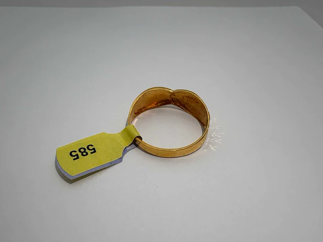 14 karaats geelgouden ring - afbeelding 3 van  3