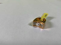 14 karaats geelgouden ring - afbeelding 2 van  3