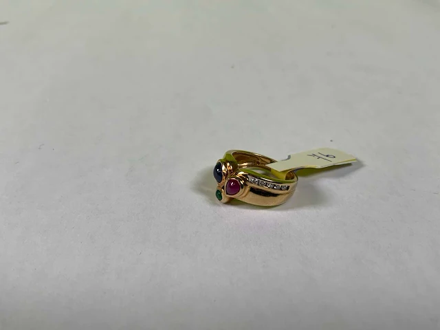 14 karaats geelgouden ring - afbeelding 2 van  3