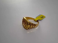 14 karaats geelgouden zegelring - afbeelding 1 van  2