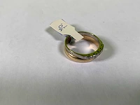 14 karaats wit en geelgouden ring - afbeelding 3 van  4