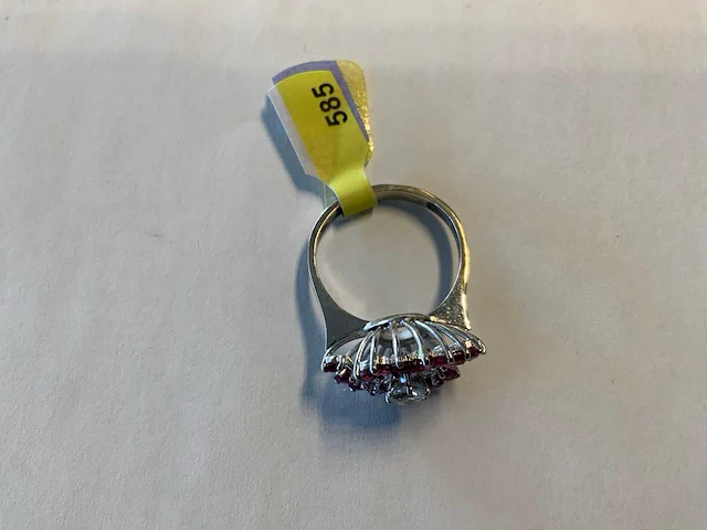 14 karaats witgouden ring - afbeelding 4 van  4