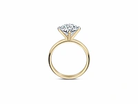 14 krt. geel gouden ring met 3,08 crt. diamant f-vs2 met certificaat - afbeelding 3 van  7