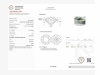 14 krt. geel gouden ring met 5,01 crt. diamant f-vs2 met certificaat - afbeelding 2 van  5