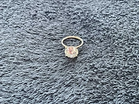 14 krt. geel gouden ring met 5,01 crt. diamant f-vs2 met certificaat - afbeelding 10 van  10