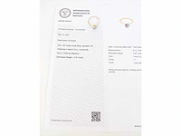 14 krt. geel gouden ring met diamant 0,97 crt. naturel - afbeelding 7 van  11