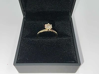 14 krt. geel gouden ring met diamant 0,97 crt. naturel - afbeelding 11 van  11