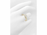 14 krt. geel gouden ring met diamant 0,98 crt. naturel - afbeelding 9 van  11