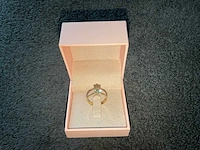 14 krt. geel gouden ring met diamant 1,01 crt. naturel - afbeelding 4 van  10