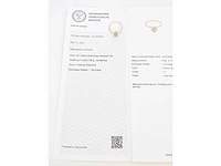 14 krt. geel gouden ring met diamant 1,03 crt. naturel - afbeelding 3 van  11