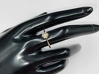 14 krt. geel gouden ring met diamant 1,03 crt. naturel - afbeelding 1 van  11