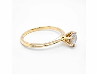14 krt. geel gouden ring met diamant 1,03 crt. naturel - afbeelding 5 van  11