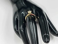 14 krt. geel gouden ring met diamant 1,03 crt. naturel - afbeelding 7 van  11