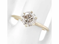14 krt. geel gouden ring met diamant 1,03 crt. naturel - afbeelding 9 van  11