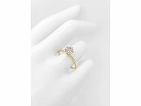 14 krt. geel gouden ring met diamant 1,03 crt. naturel - afbeelding 10 van  11