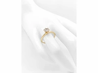14 krt. geel gouden ring met diamant 1,03 crt. naturel - afbeelding 11 van  11