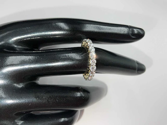 14 krt. geel gouden ring met diamant 2,46 crt. - afbeelding 4 van  11